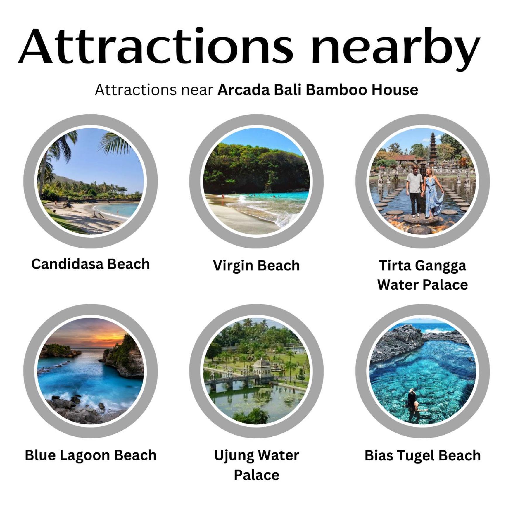 Вилла Arcada Bali Bamboo House Сидемен Экстерьер фото