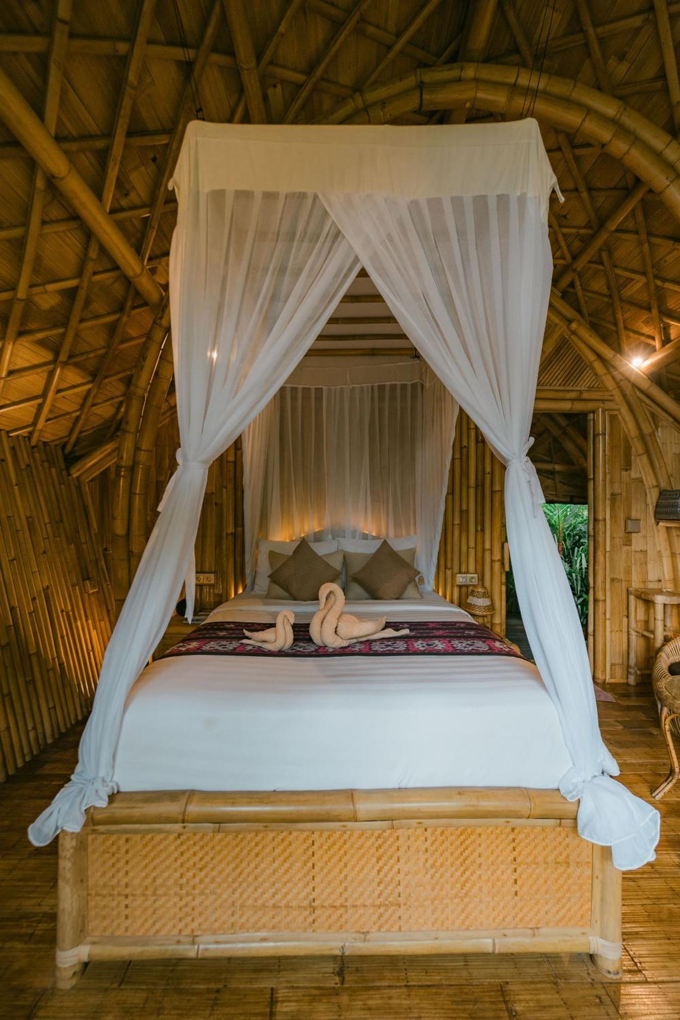 Вилла Arcada Bali Bamboo House Сидемен Экстерьер фото