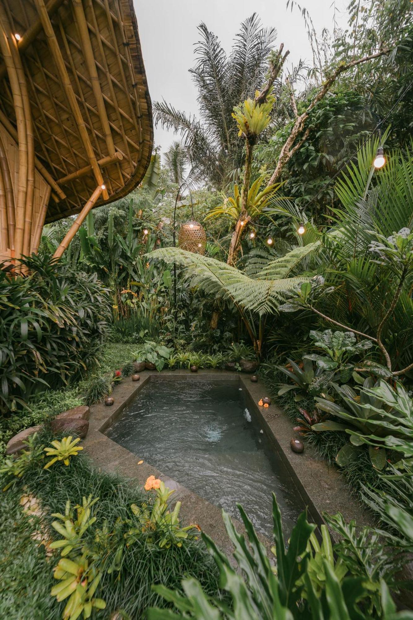 Вилла Arcada Bali Bamboo House Сидемен Экстерьер фото